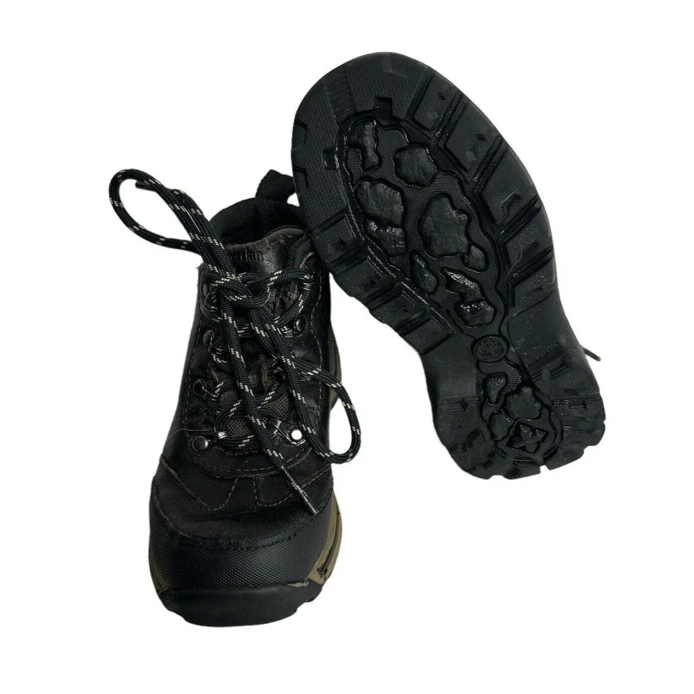 Timberland Backroads Youth Size‎ 9 Brown Leather Waterproof Hiking Boots #22913